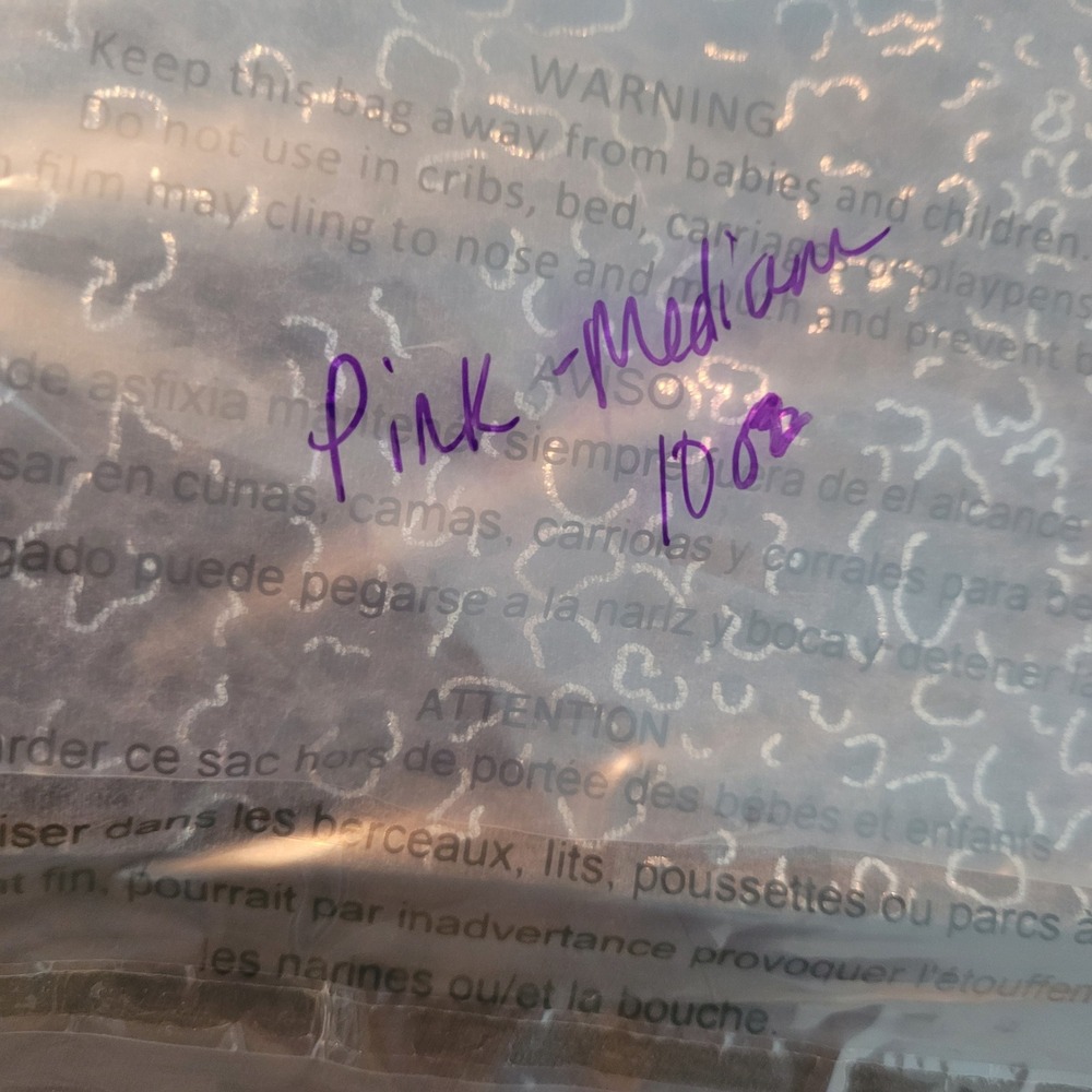 Pink Victoria's Secret Y2K Leggings Med Black Leopard Foldover Sequin Logo Capri - Picture 13 of 13
